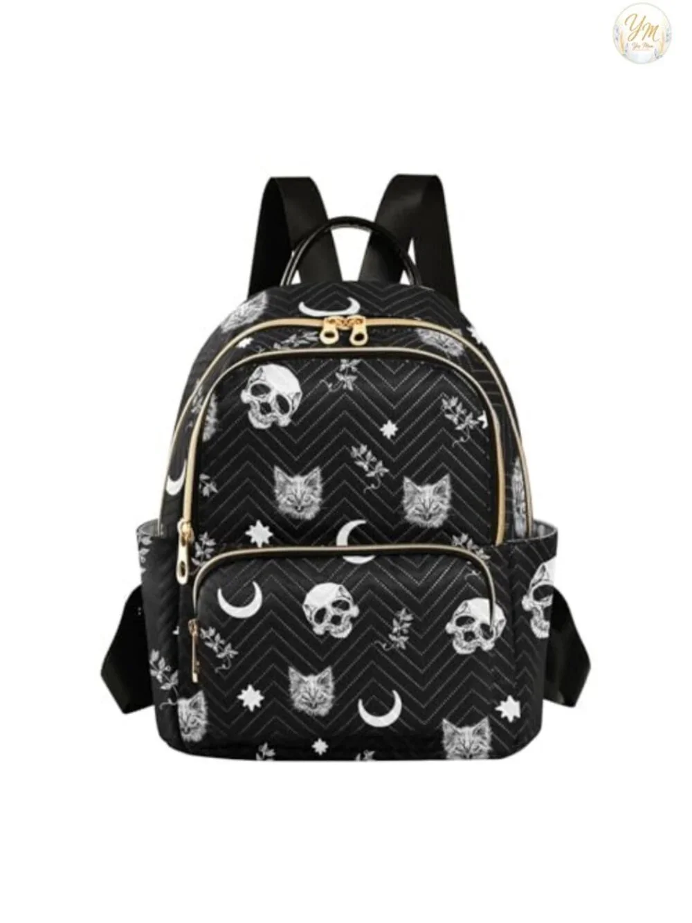 Women Fashion Backpack Purse Gothic Rucksack Water Resistant
